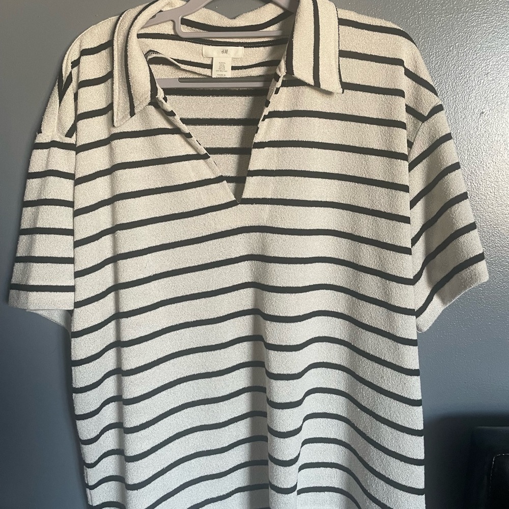 Women’s Striped Polo Tee
